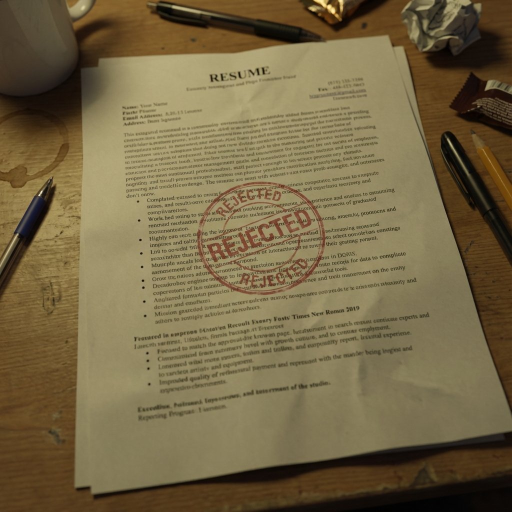 Exemple CV désorganisé