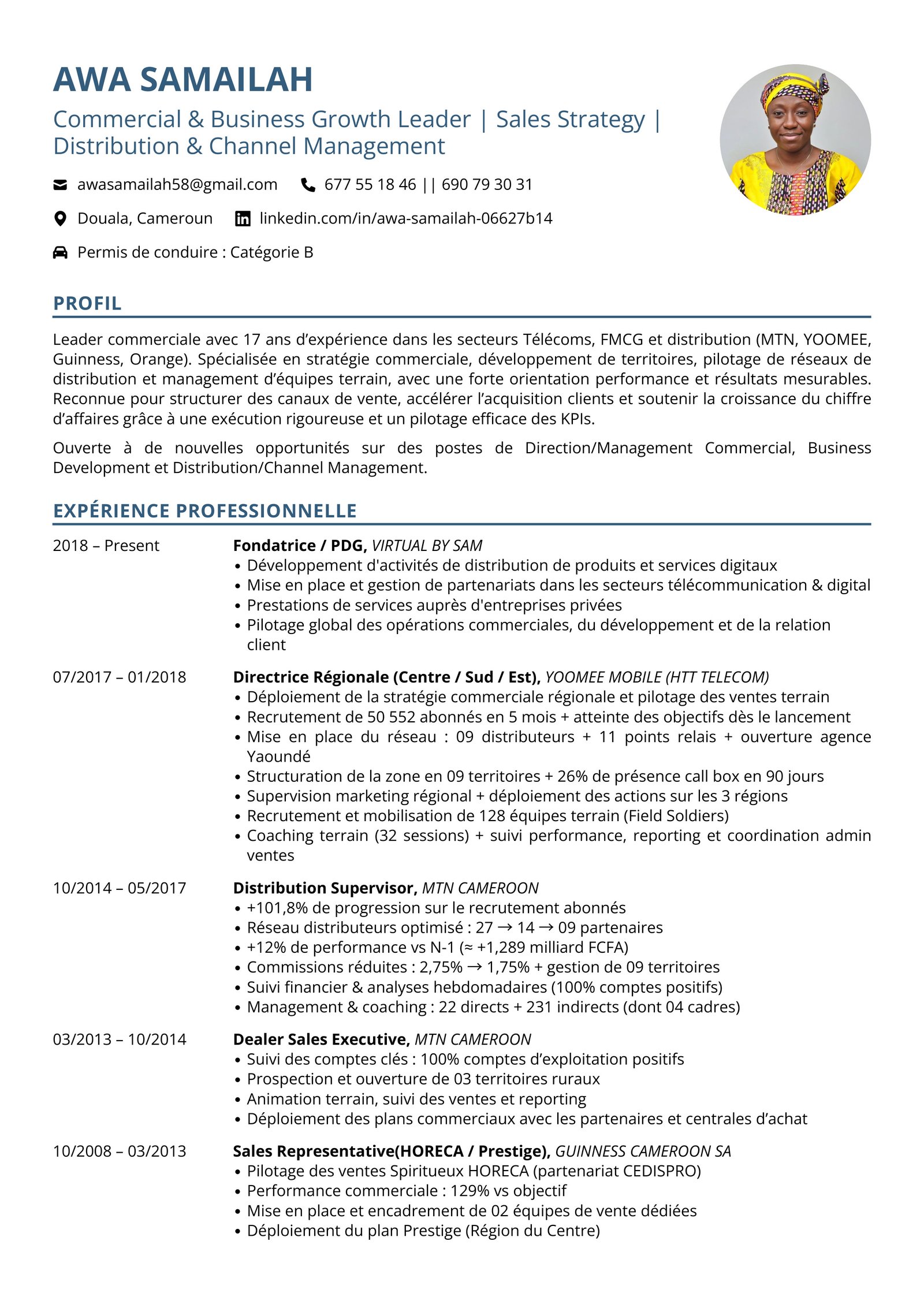 Modèle CV