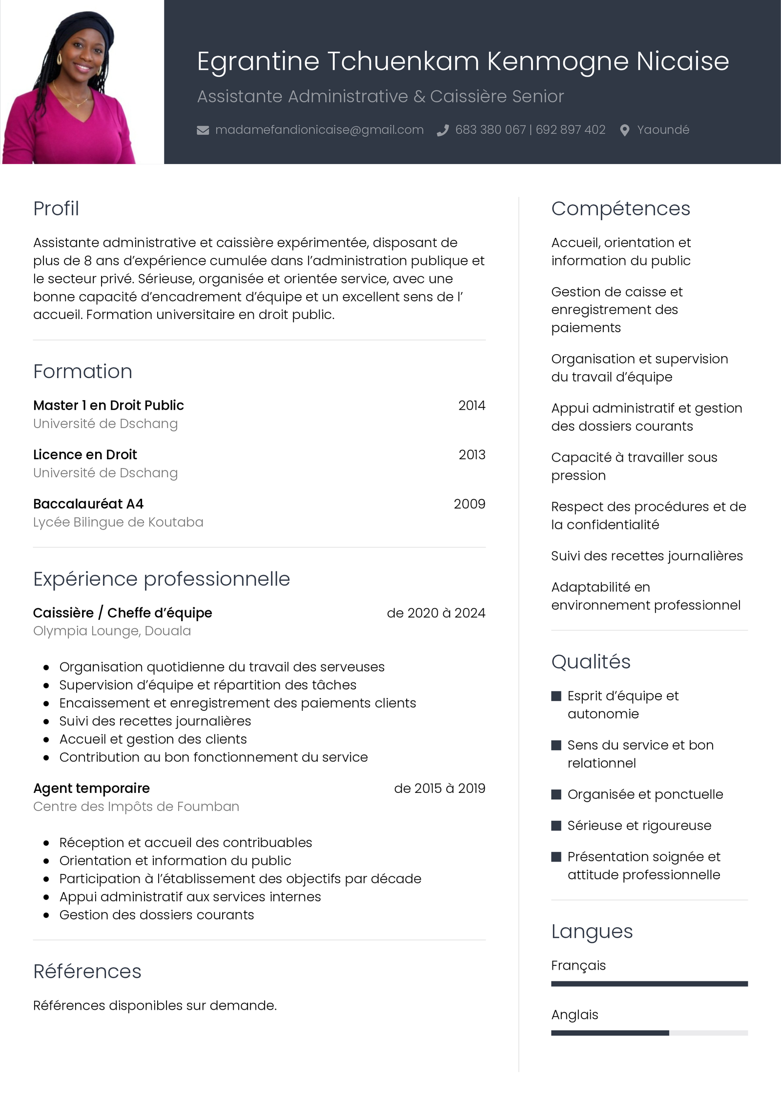 Modèle CV