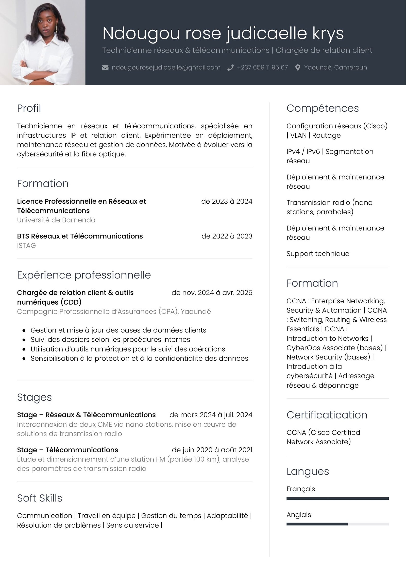 Modèle CV