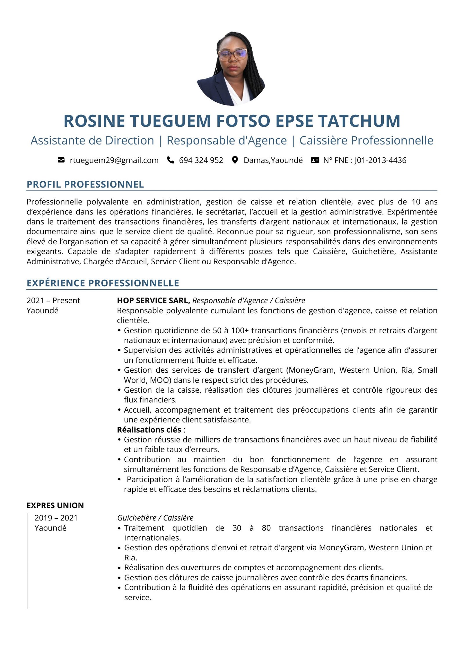 Modèle CV