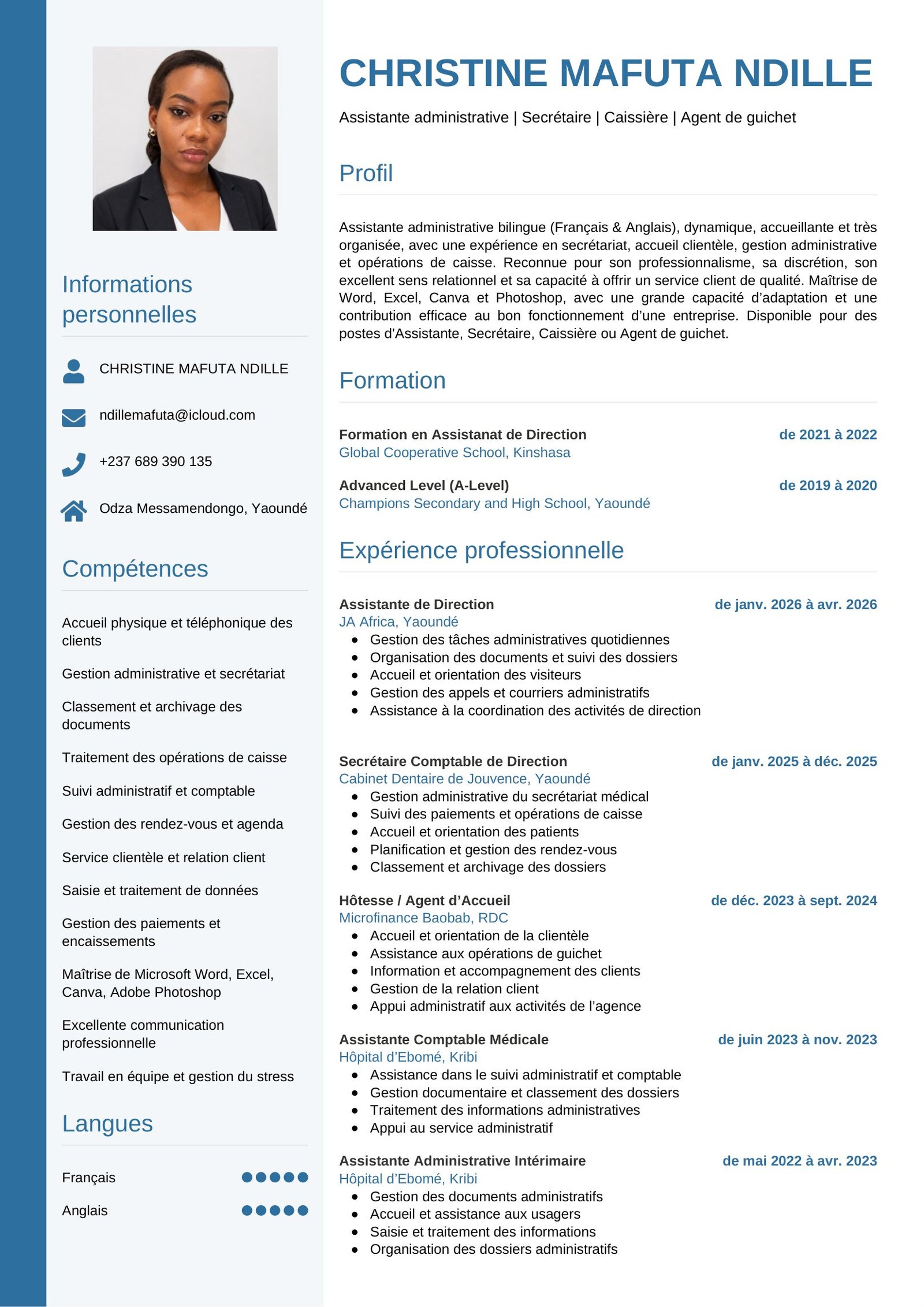 Modèle CV