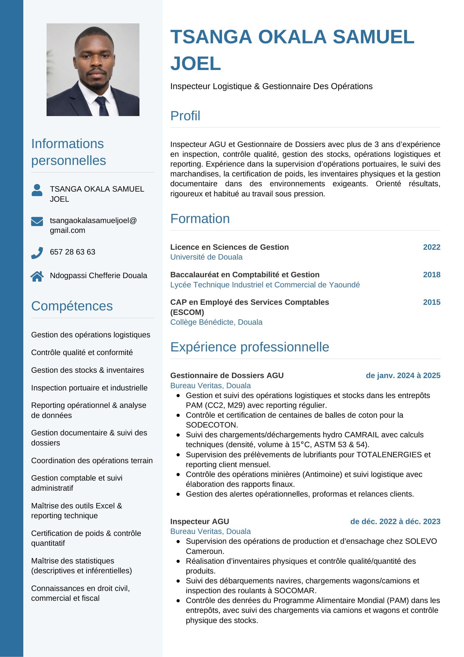 Modèle CV